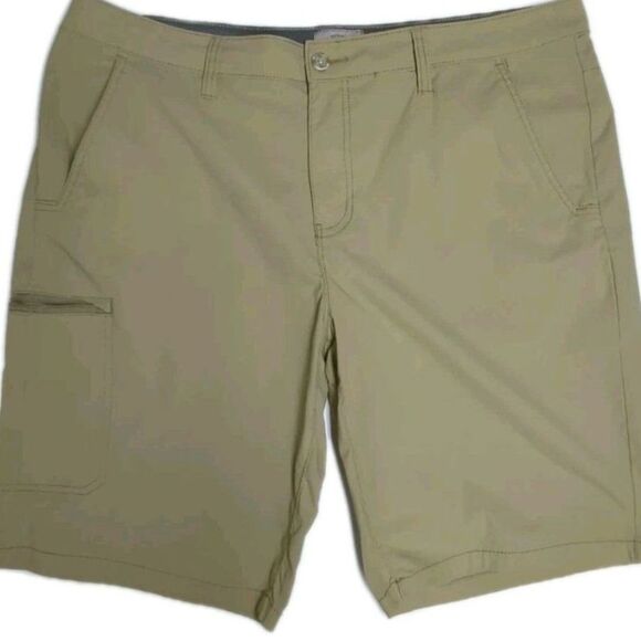 Weatherproof Vintage Men Trail Shorts 38 Straight Fit Zip Pockets Mid Rise Beige - Picture 2 of 10